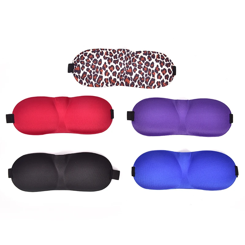 3D маска для сна женские мужские мягкие портативный с завязанными глазами Путешествия наручники натуральный Спящая маска для глаз тени для
