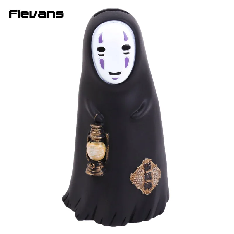  Cute Anime Cartoon Spirited Away No Face Faceless Man PVC Figure Collectible Model Toy Piggy Bank 2