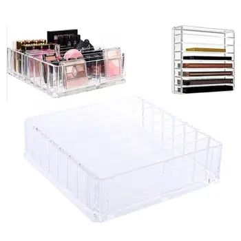 

8 Slots Acrylic Desktop Makeup Organizer Lipstick Eyeshadow Palettes Container Box Cosmetics Case