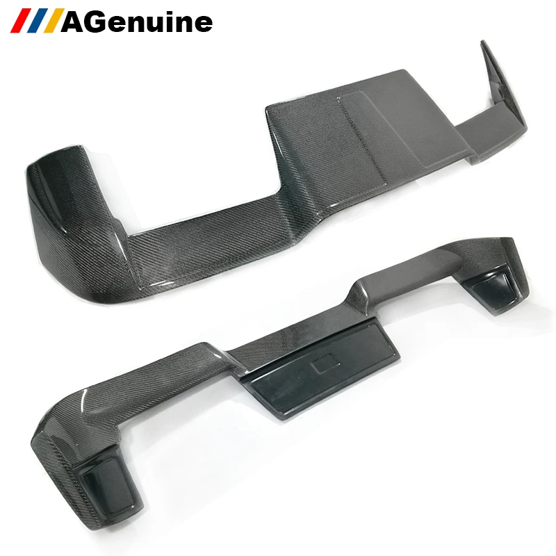 

UV polished full 3K carbon fiber abt rear window roof lip spoiler trunk spoiler wing for Audi Q7 SQ7