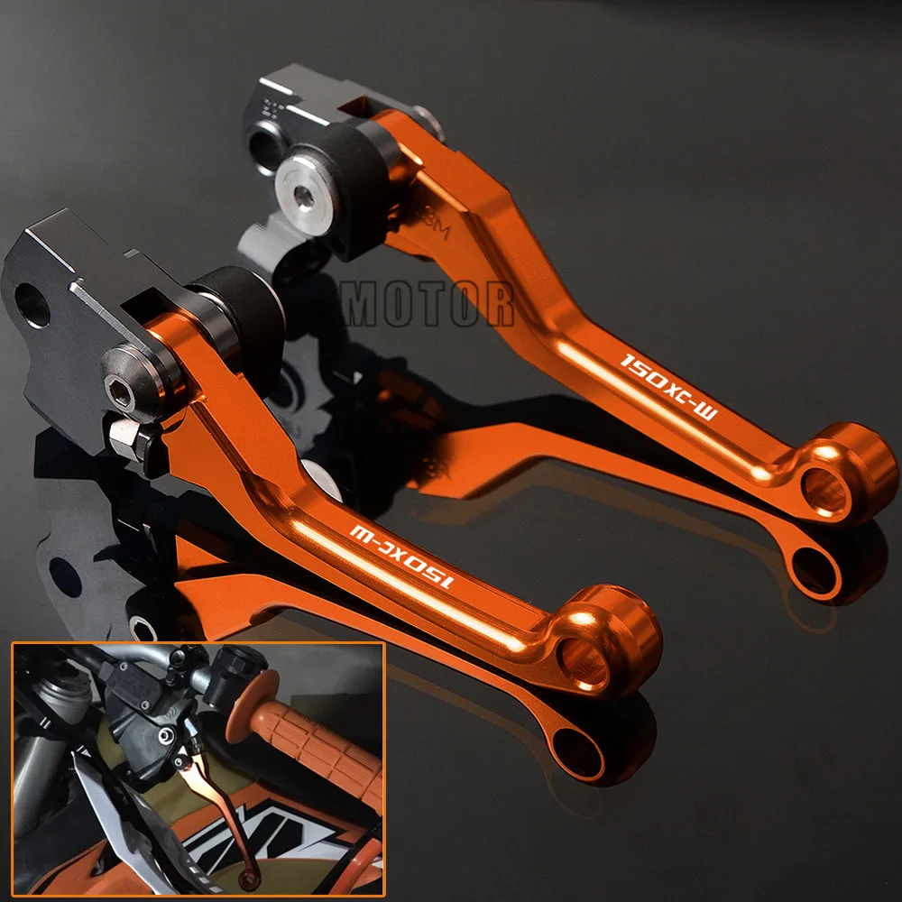 

For KTM 150XC-W 150 XC-W 2009-2013 2014 2015 2016 2017 2018 CNC Pivot Brake Clutch Levers Dirt Bike Motocross Motorcycle Lever