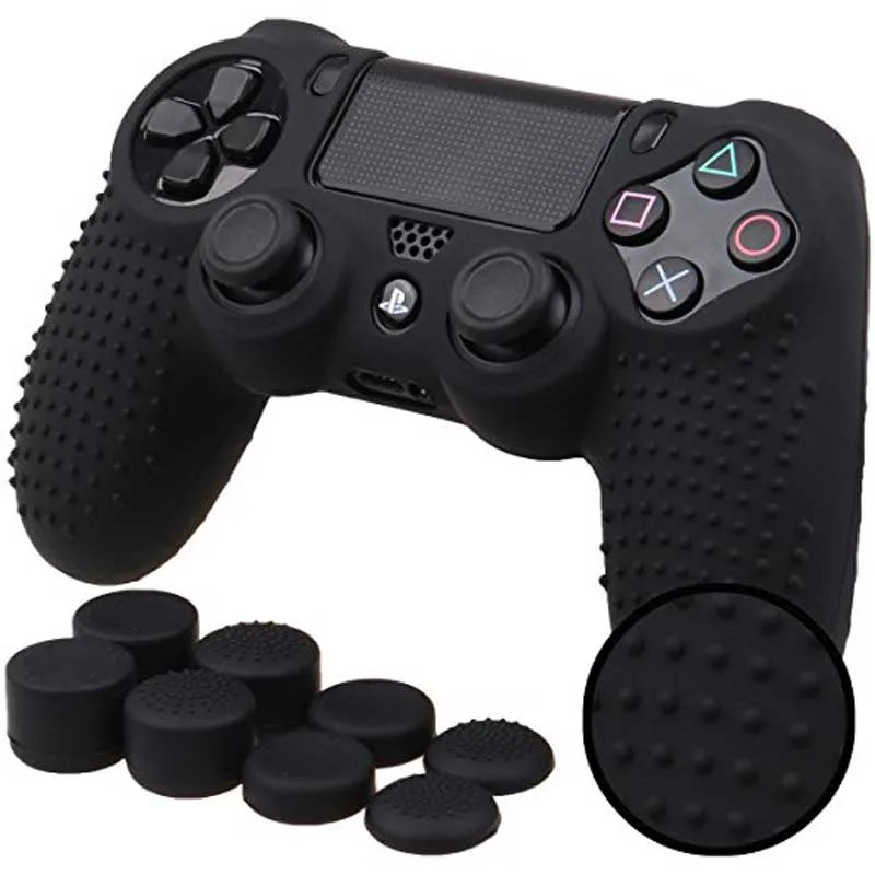 Нескользящий Силиконовый Набор для PS4 /SLIM /PRO контроллер Skin + FPS PRO ручки большого
