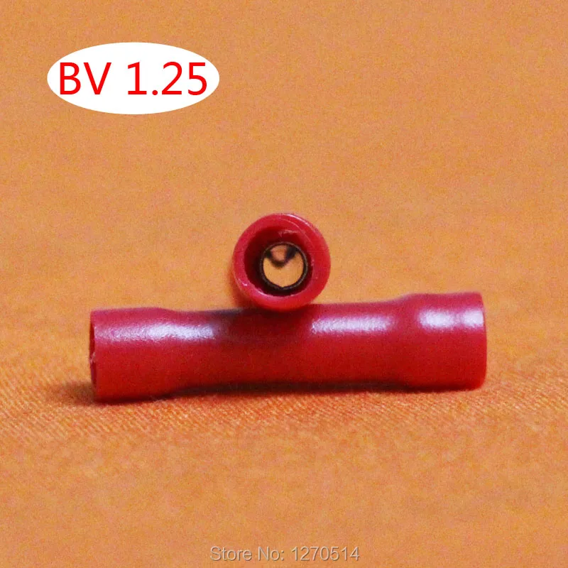 

100pcs/lot, access terminal wire connector lug cap pressure line terminals cold terminal BV1.25, Free shipping
