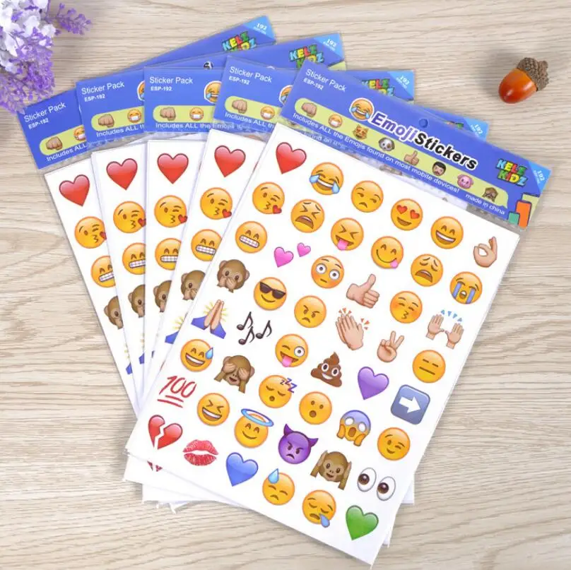 الزخرفية الرموز التعبيرية ملصق حزمة 912 الرموز التعبيرية ملصقات الأكثر شعبية Emojis للهاتف المحمول غرف الاطفال ديكور المنزل LX5065