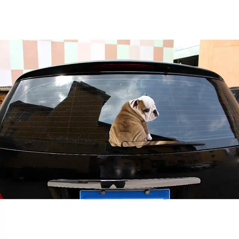 子犬車犬ステッカー窓エクステリア装飾漫画おかしい移動粘着 車のステッカー Aliexpress