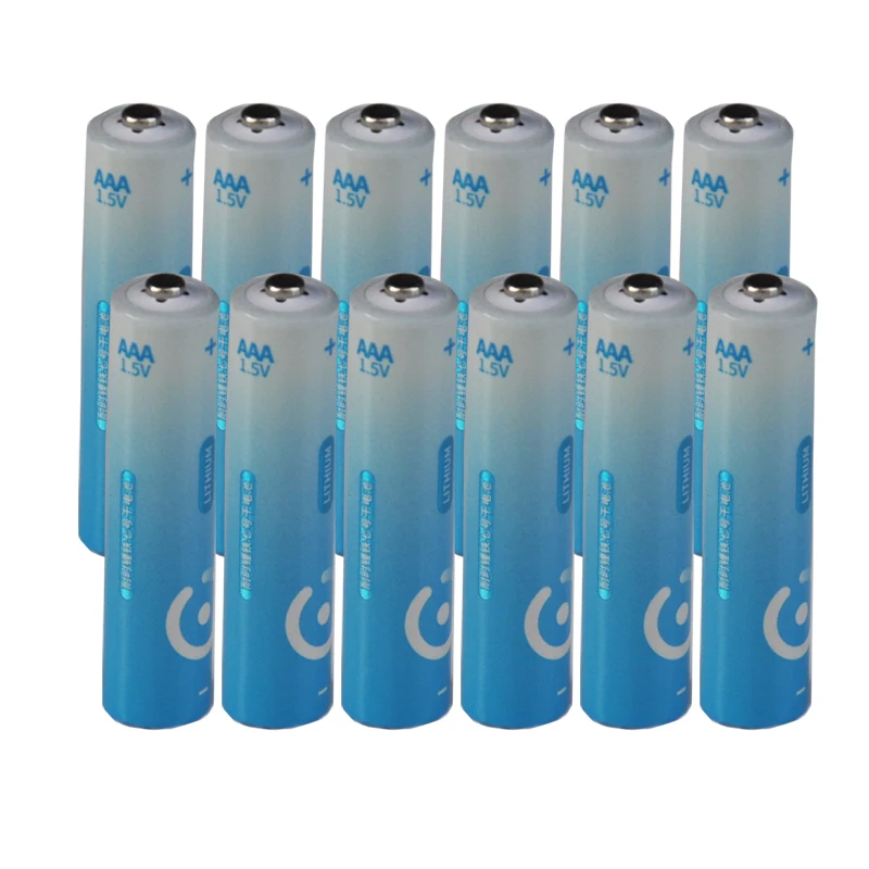 

12PCS 1.5V AAA Lithium battery 1100mah NICE LR6 3A LiFeS2 dry cell NOT rechargeable for camera toys electric shaver toothbrush