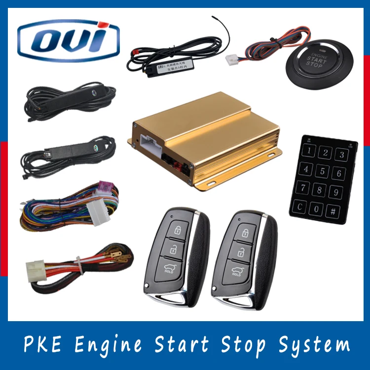 Brand new car engines one way door locks keyless go push button start