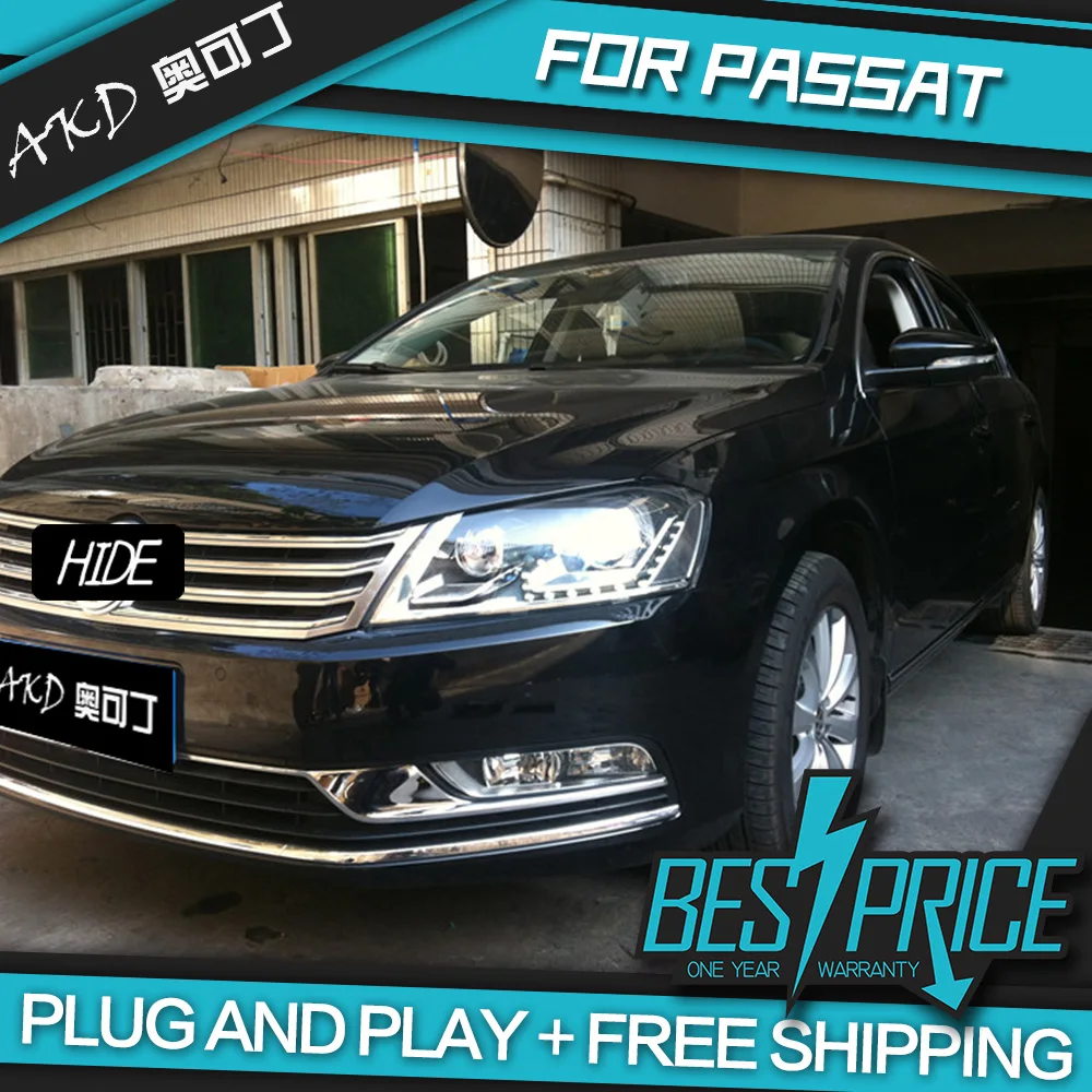 Автомобильный Стайлинг для Passat B7 европейские фары 2012 2015 светодиодный фонарь ДХО