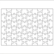 Puzzle sterben A4-60pcs