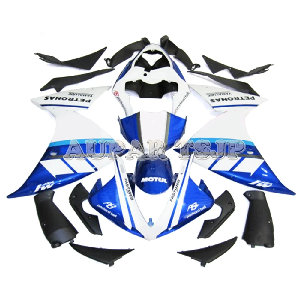 Полный комплект обтекателя Для Yamaha YZF1000 R1 YZF 2009-, 10, 11, 12, 13, 14, ABS пластиковые детали для мотоцикла кузов-блеск для губ сине-белые