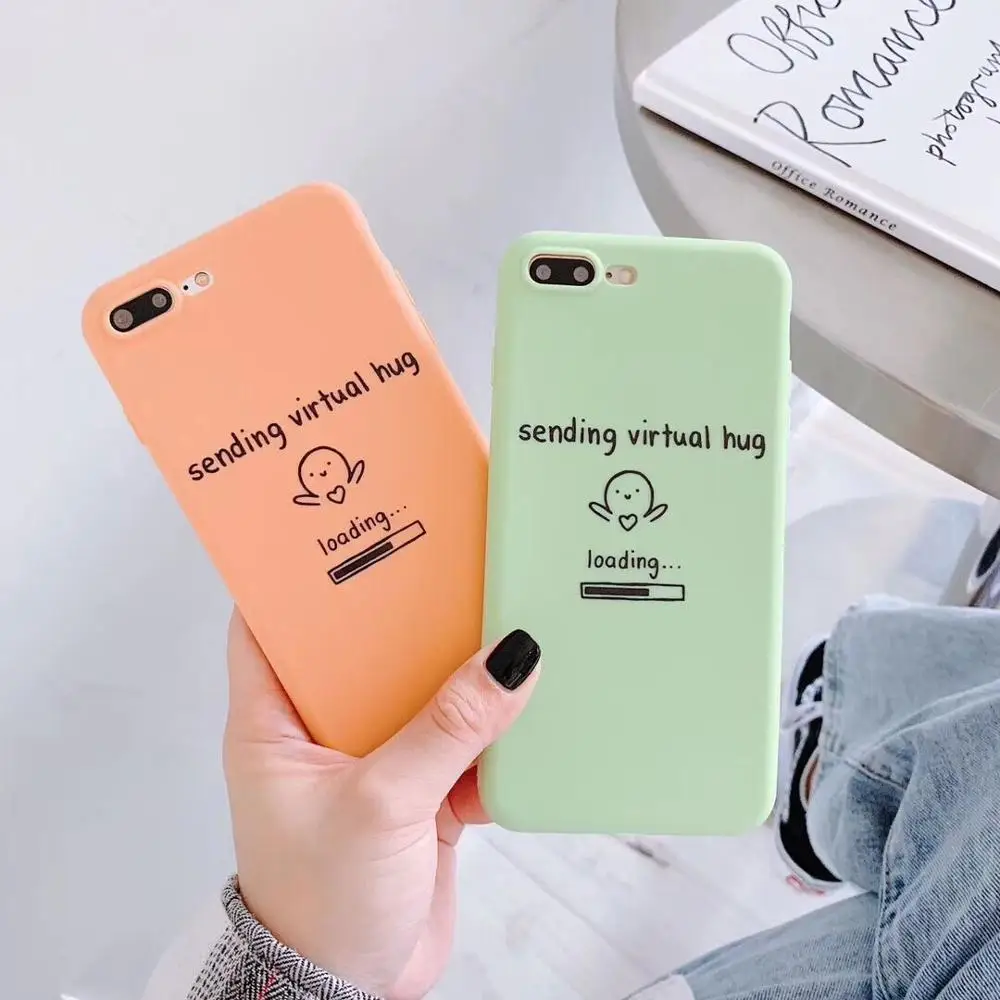 HUANQING мультфильм любовь кукла сотовый телефон чехол для iPhone6 6S 7 7Plus 8 8Plus милый XR XS Max