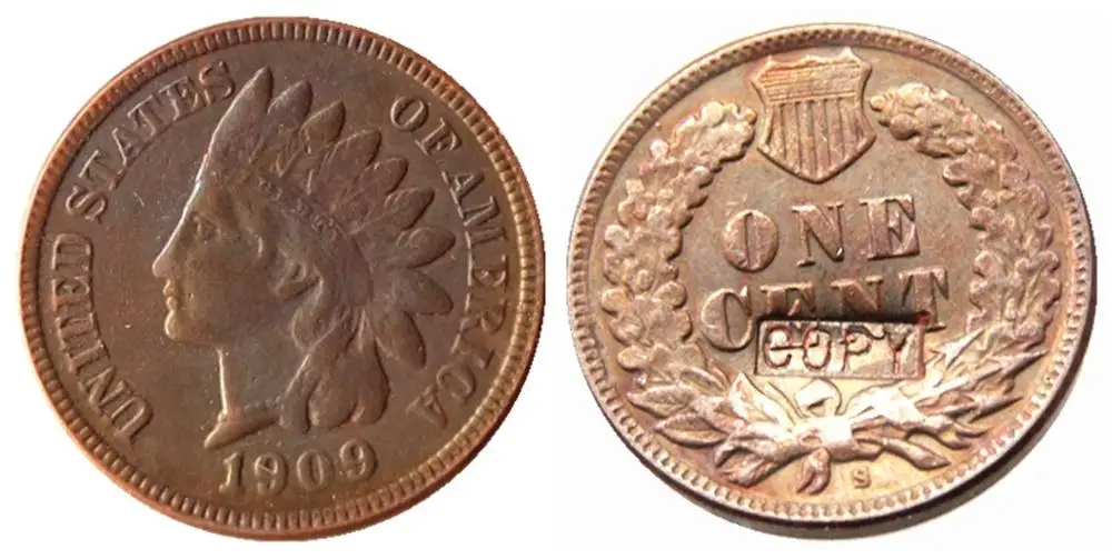 

United States 1909-s Indian Head Cent Copy Coins