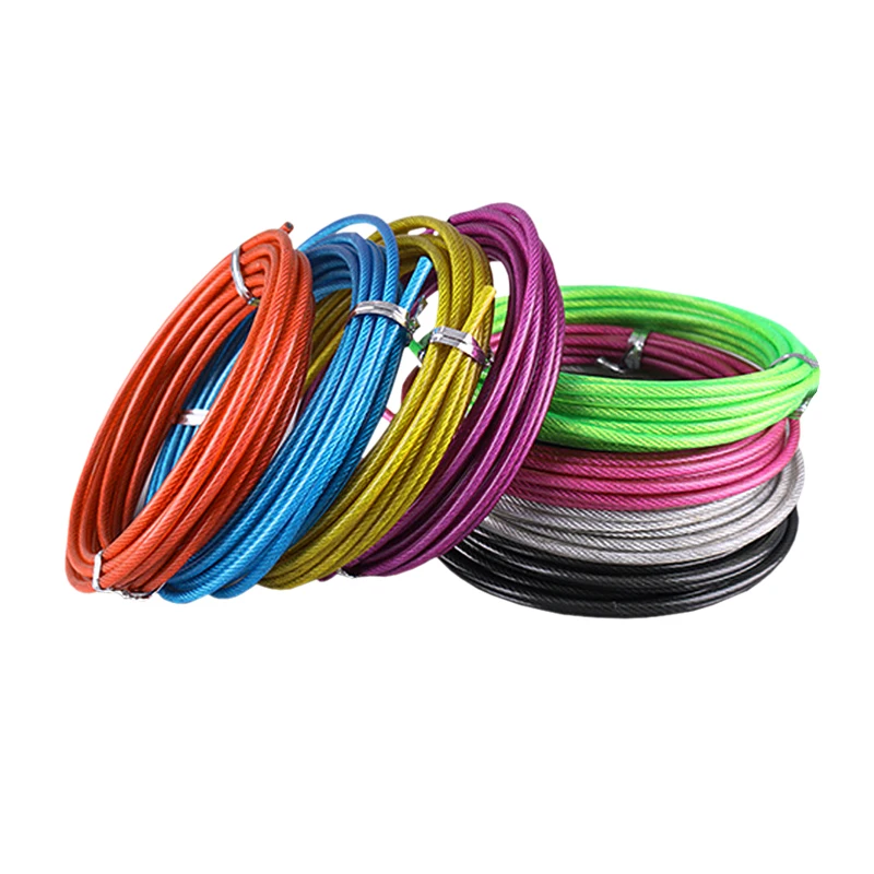 

Spare Rope 3m 4MM Crossfit Replaceable Wire Cable Speed Jump Ropes Workout Skipping Rope Steel Wire Training Fitness Equipments