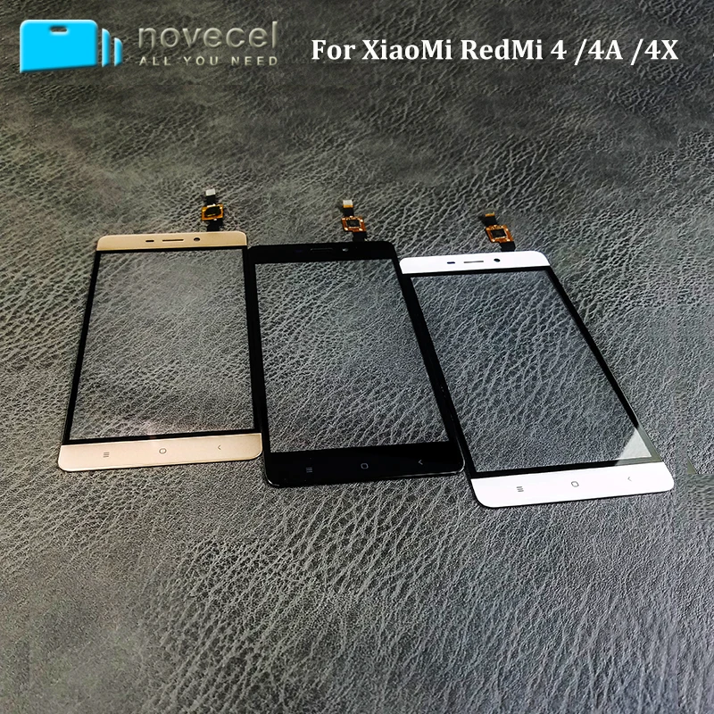 

Novecel Touch Screen Digitizer Sensor for Xiao Red Mi 4 4A 4X Mobile Phone Touch Sensor Panel Front Glass Lens Touchscreen