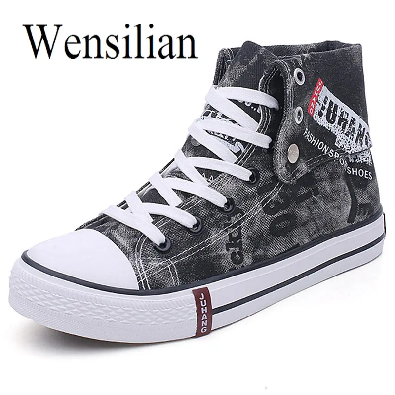

Fashion Sneaker Women Casual Shoes 2019 High Top Denim Canvas Shoes Woman Breathable Basket Femme Shoes Zapatillas Mujer 2019