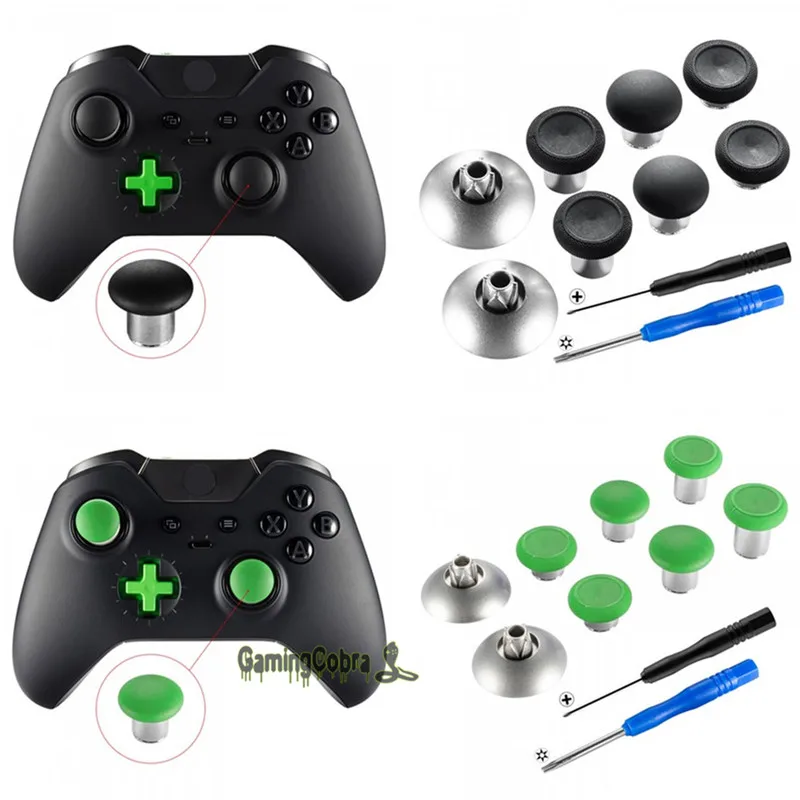 Metal Analog Stick Thumbstick Grips for Xbox One X S / for