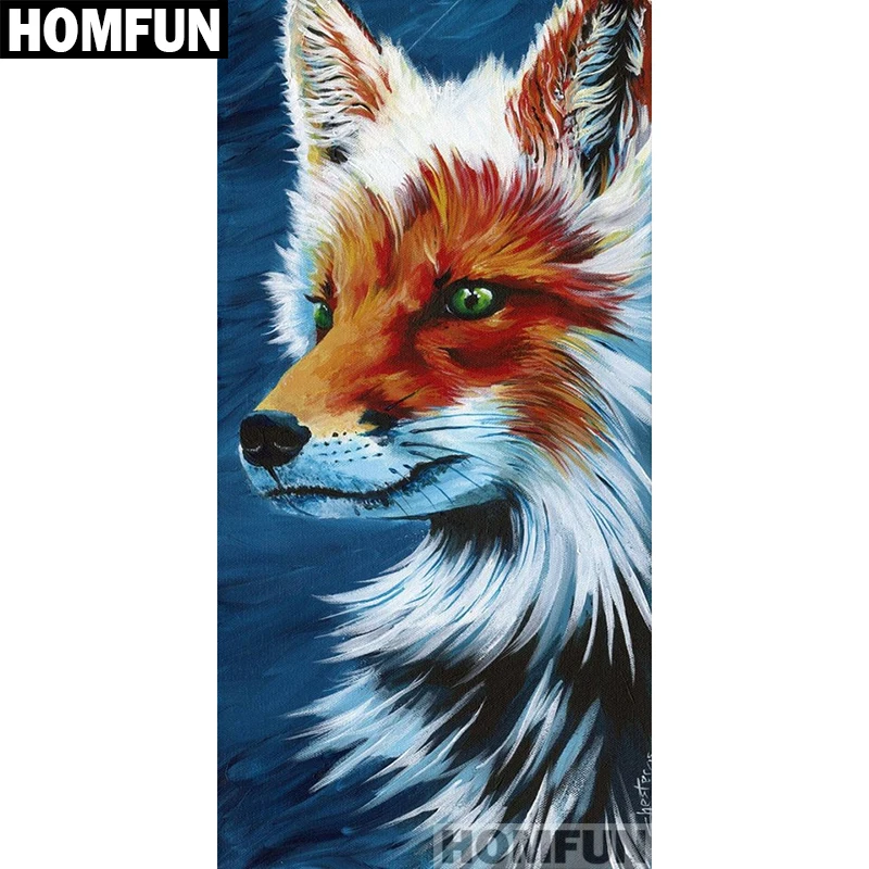 Алмазная живопись HOMFUN A01506 полноразмерная/круглая 5D Вышивка крестиком животное