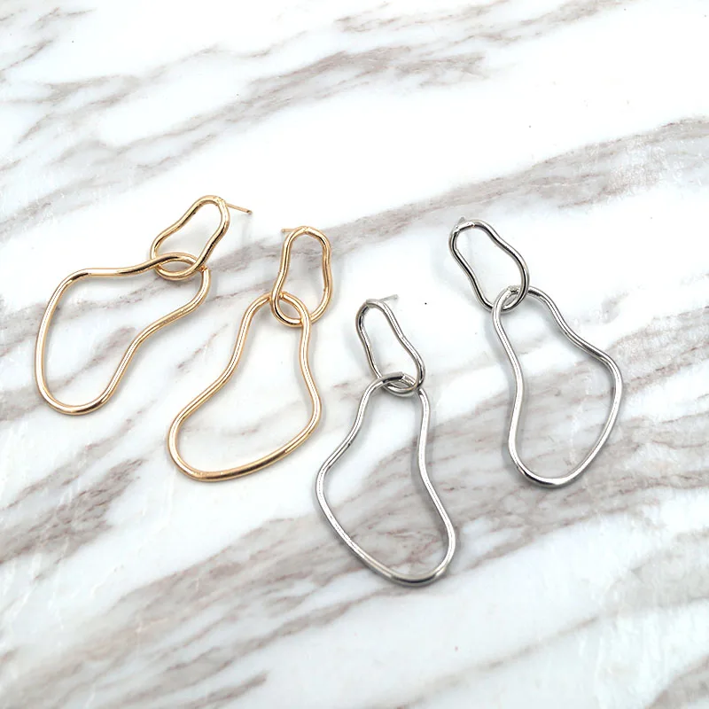 Timeless-Wonder-Cutout-Geo-Irregular-Drop-Earrings-Gift-Party-Girl-Sassy-Trendy-Fashion-Simple-rock-Korean