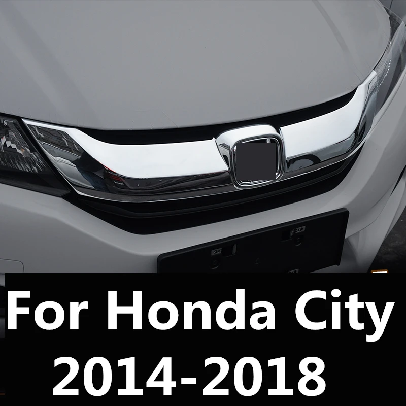Для Honda City 2014 2018 бампер впускная решетка планки передняя полоса центральный