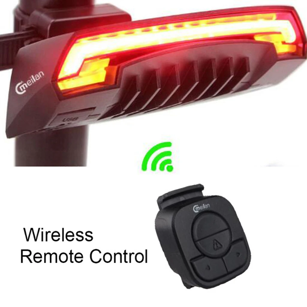 

USB Rechargeable LED Bicycle Tail Light with 3 Modes Waterproof 180-degree Bike Lights for Cycling Safety