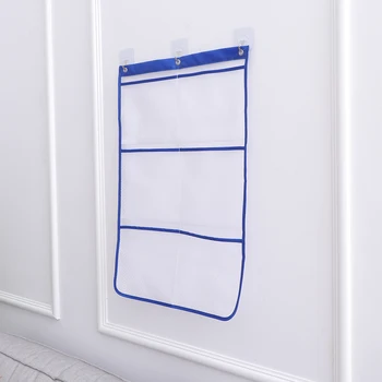

Storage Hanging Bag Travel Shower Caddy Organizer 6 Pockets Seamless Hooks Hanging Bathroom Accessories Storage Bag Closet Door