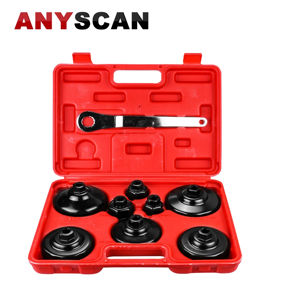 

Oil Filter Cap Wrench Metric 9-Piece Socket Set Tool Kit 32mm to 93mm for Volkswagen Porsche BMW Toyota Volvo Ford Honda etc