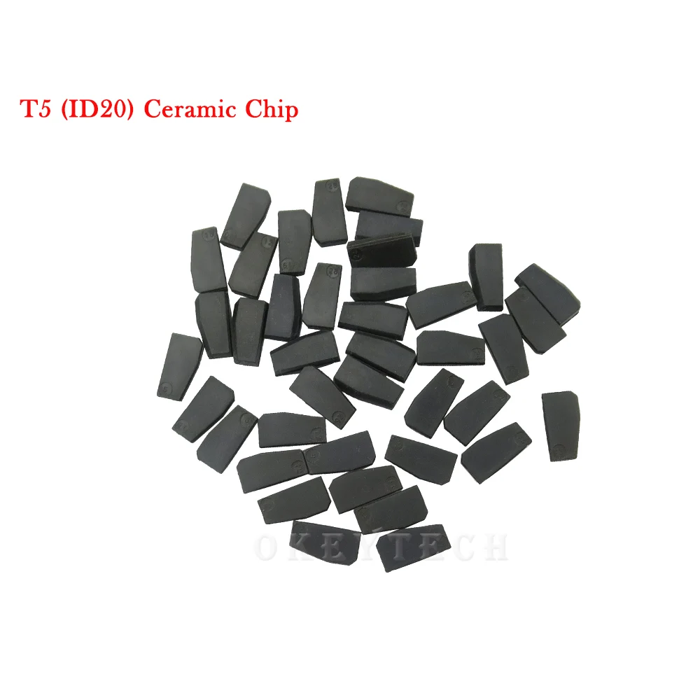 OKEYTECH 10PCS/LOT BEST CAR KEY CHIP T5- ID20 CERAMIC FOR CAR KEY TRANSPONDER KEY ID T5 TRANSPONDER CHIP COPY TO ID 11 12 13 33