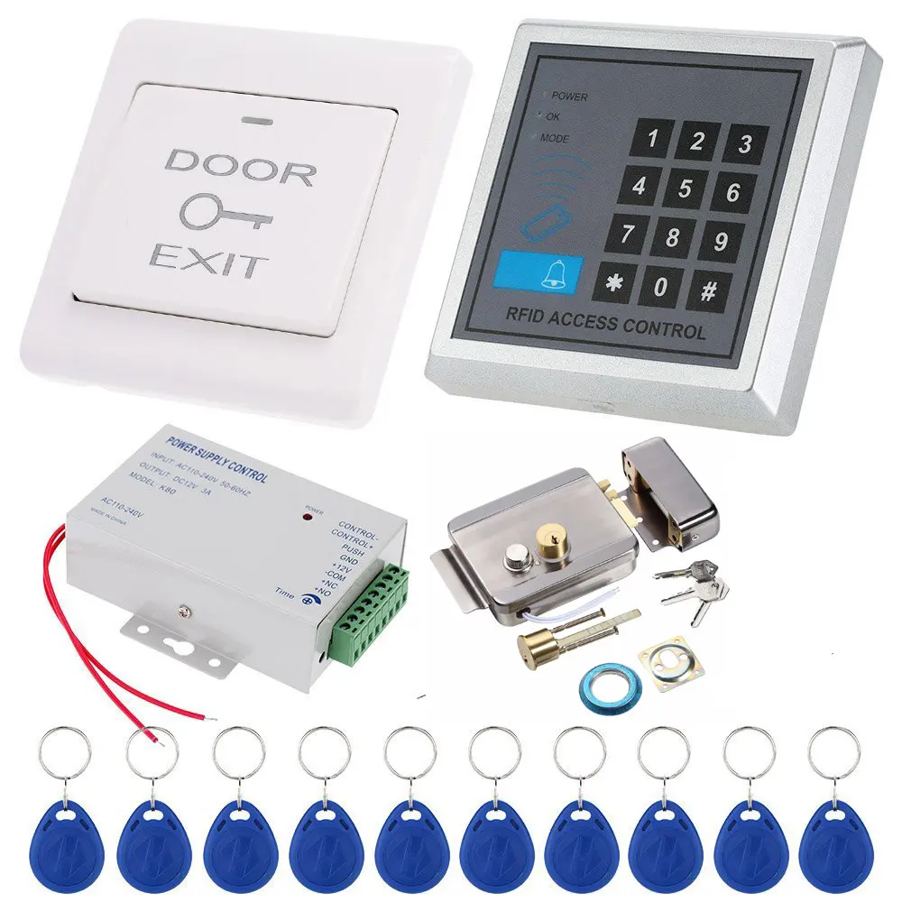 YoBang безопасности RFID система контроля доступа комплект с электронным замком пароль клавиатуры и RFID считыватель DIY комплект для
