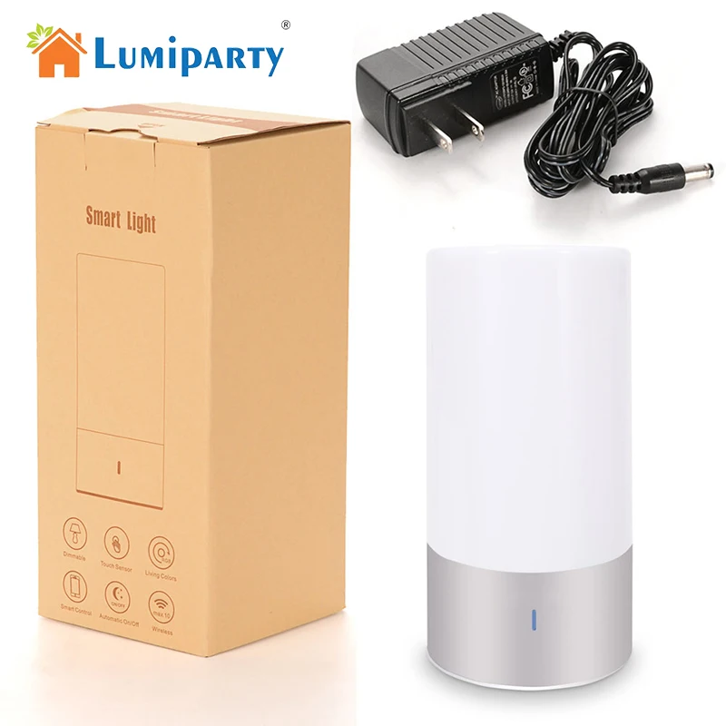 

LumiParty LED Touch Sensor Reading Lamp Bluetooth Bedside Lamp Speaker color change Night Light Support Smart-phone Control