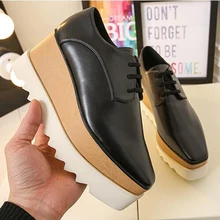 Толстые Шестерни подошвой женская повседневная обувь одноцветное Модная обувь на плоской подошве на платформе дизайнерские Обувь с перекрестной шнуровкой Роскошные брендовые Zapatillas высота Обувь