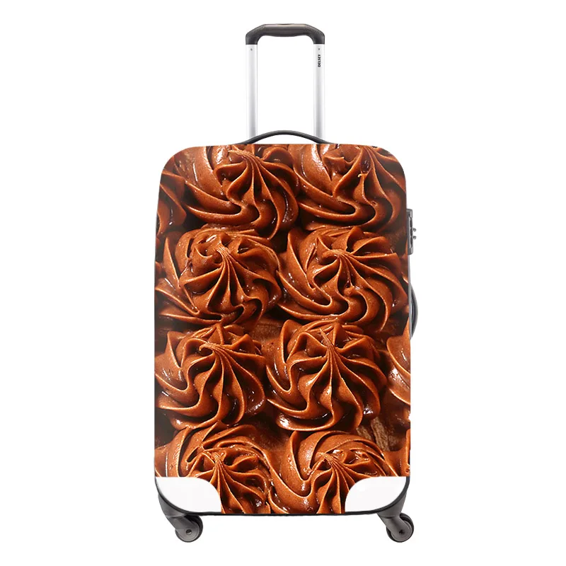 Защитный чехол для багажа для путешествий с принтом мороженого Dispalang для чемодана 18-30 дюймов Водонепроницаемый Эластичный Чехол для багажа эластичный чехол - Цвет: Серый