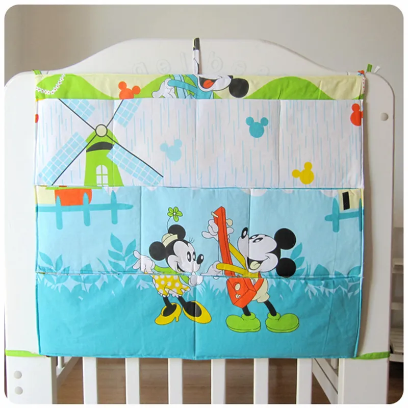 

Baby Bedding Multi-functional Bumpers Safe Sleeping Clothes Stuffs Organizer for Diapers Toys Soft Cot Bed Hanging Storage Bag