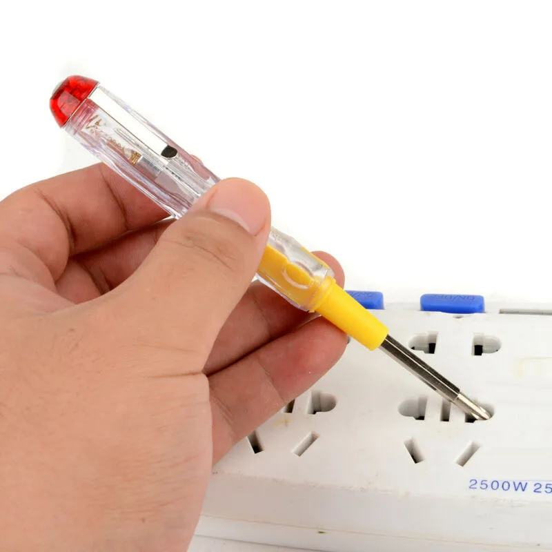 

100-500V Test Pen Portable LED Voltage Tester Screwdriver Electric Test Hand Tool Light Device Screw Driver Hand Detector Probe