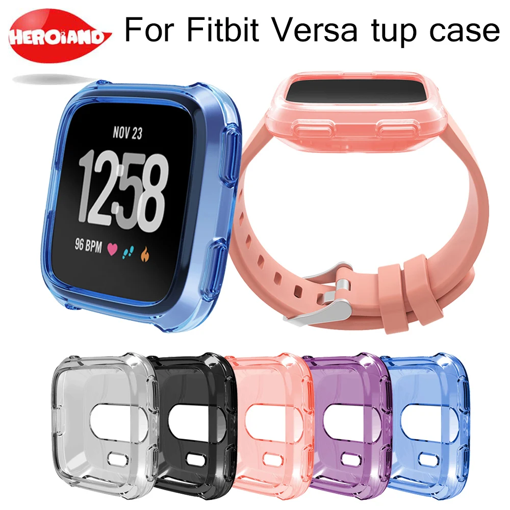 

2017 Hot sale Silicone Protect Watch cases Cover rubber band cover for fitbit versa Silicone Protective Case Protect Watch case