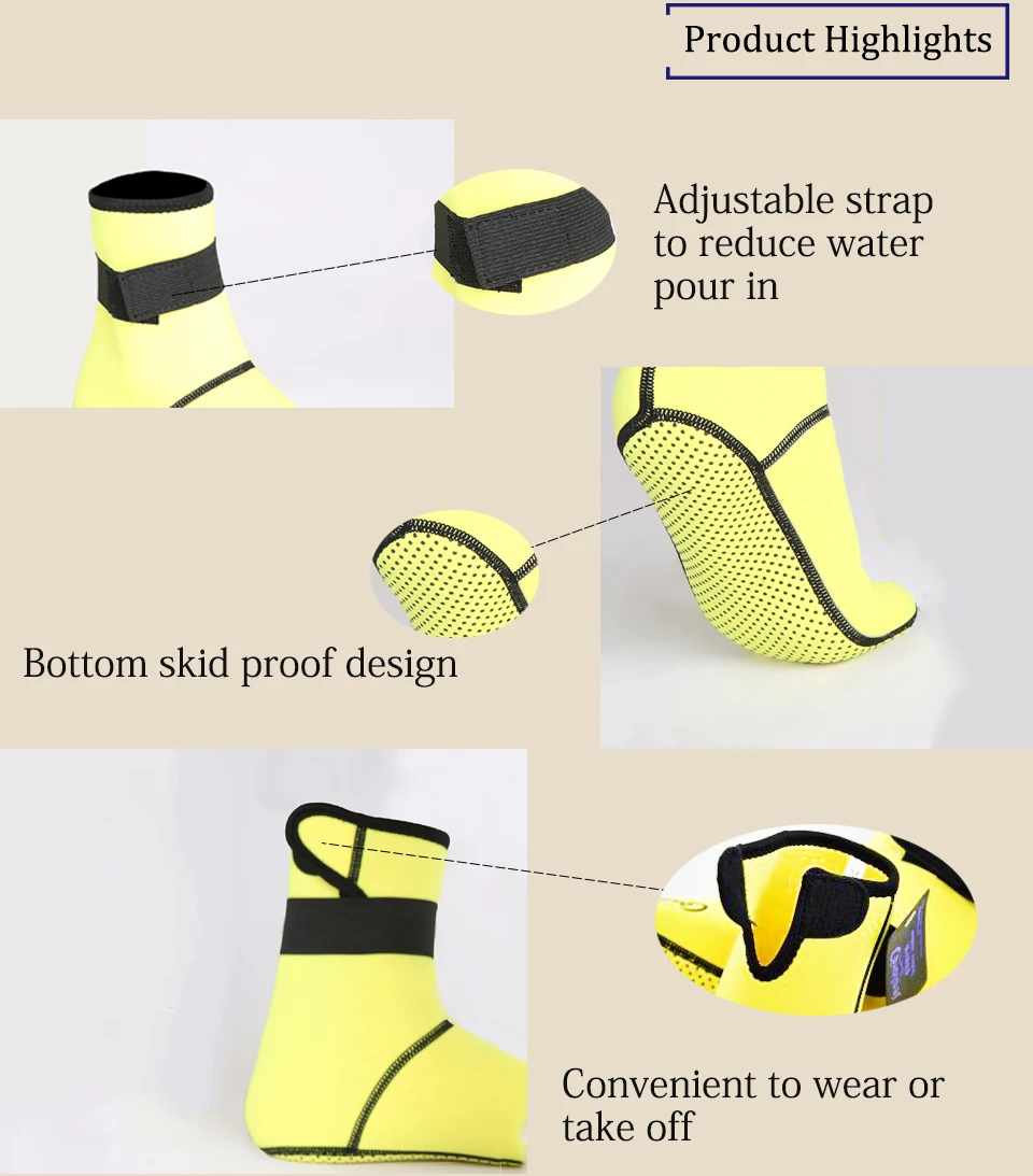 3 мм Неопреновая Обувь для подводного плавания, носки для подводного плавания, пляжные ботинки, гидрокостюм, предотвращающий появление царапин, согревающий, нескользящий, для зимнего плавания