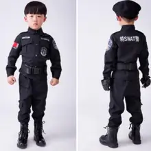 Детские костюмы на Хэллоуин; Fantasia Disfraces; костюмы полиции для мальчиков; Детский костюм полицейского для костюмированной игры