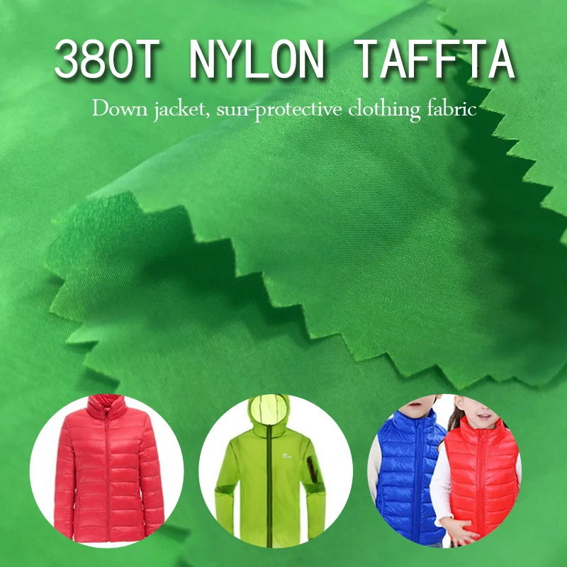 

1*1.5m High-grade 20D Ultrathin fabrics.380T nylon microfib fabric jacket for men and women, through water, down-proof handle