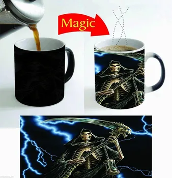 

Scary Ghost Magic Mug Color Change New Tea Coffee Mug 11 Oz. for Gift - 2