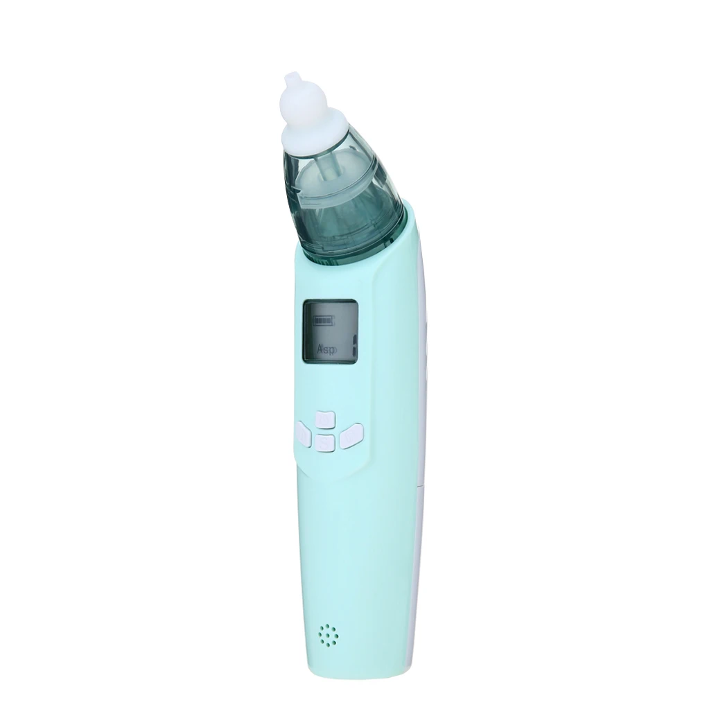 Детский носовой аспиратор, Электрический Очиститель носа, оборудование для нюхания, безопасный гигиенический очиститель носа для новорожденных, малышей, мальчиков - Цвет: blue