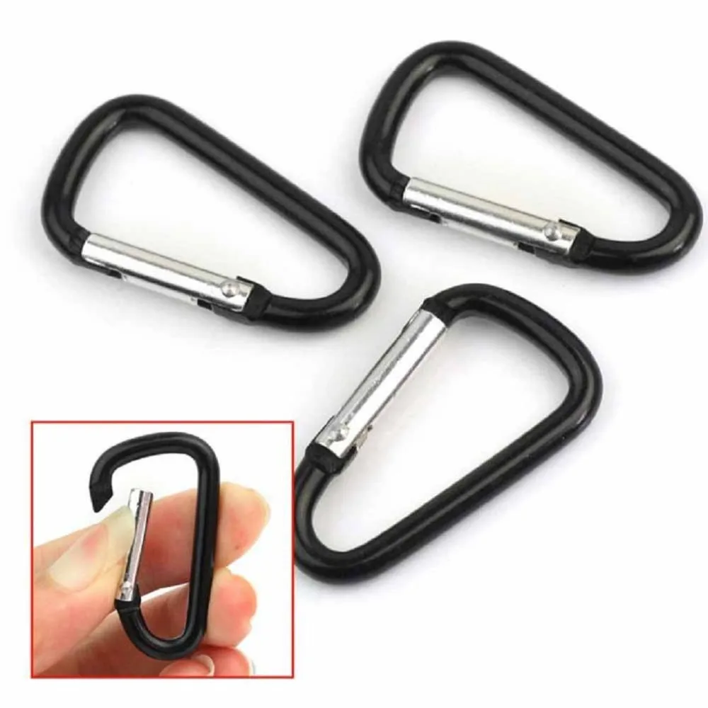 Keychain Spring Clasps Climbing Carabiners Camping Bottle Hooks Paracord Buckle Accessorie Tactical Survival Gear Tool |