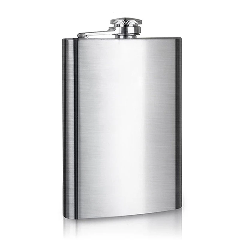 Stainless Steel Hip Flask 8 Ounce Whisky Holder Bottle Alcohol Liquor