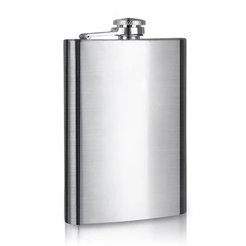 

Stainless Steel Hip Flask 8-Ounce Whisky Holder Bottle Multi-function Alcohol Liquor Pot Container Wine Vodka Bottle Flagon Case