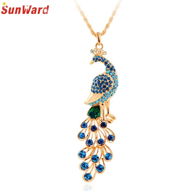 Cheap Fashion Women's Crystal Rhinestone Peacock Pendant Necklace for Women Lady Jewelry Delicate Cheap Fashion Women's Crystal Rhinestone Peacock Pendant Necklace for Women Lady Jewelry Delicate