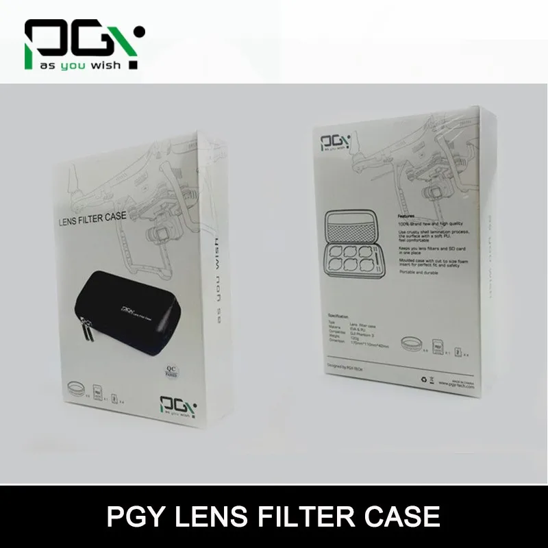 PGY DJI Phantom 4 3 Professional Accessories Lens Filter 6pcs(Bag+ND4+ND8+MCUV+CPL+cover) Gimbal Camera Quadcopter Drone Part PGY DJI Phantom 4 3 Professional Accessories Lens Filter 6pcs(Bag+ND4+ND8+MCUV+CPL+cover) Gimbal Camera Quadcopter Drone Part