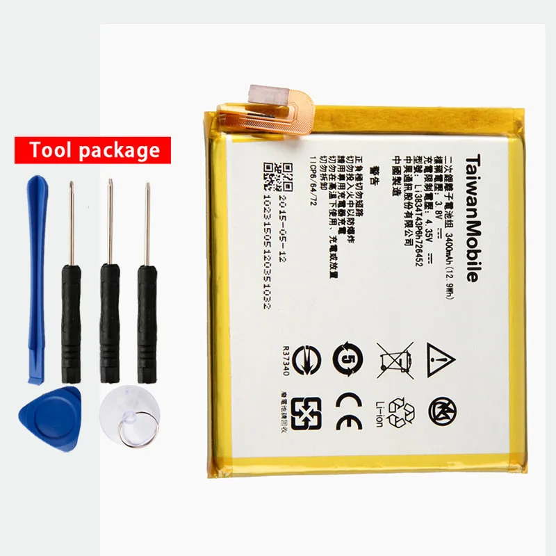 

Origina High Capacity Li3834t43p6h726452 Phone battery For ZTE MTC Smart Run 4G ZTE Blade V2 Lite A450 3400mAh