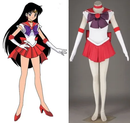 

Sailor Moon Hino Rei Sailor Mars Cosplay Halloween Woman Costumes