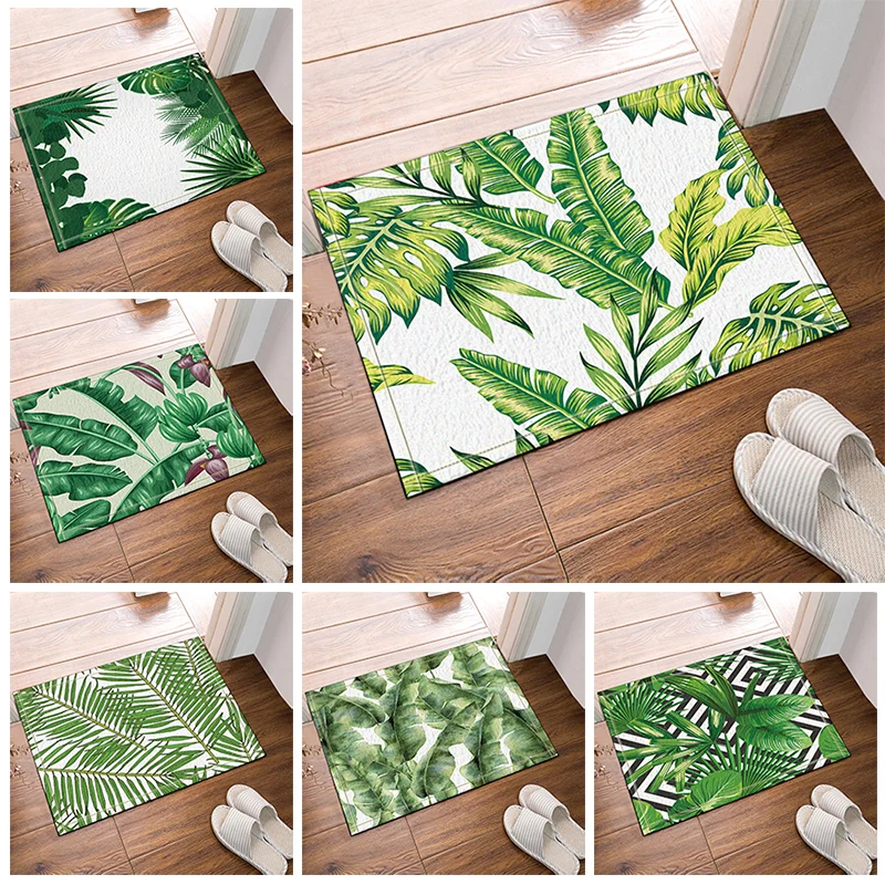 

Non-Slip Kitchen Floor Toilet Decors Carpet for Bathroom Mat Decoration for Bathroom Bath Mat Rugs Green Absorbent 40X60cm