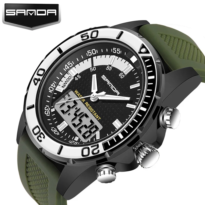 

SANDA Sport Military Watch Men Top Brand Luxury Famous LED Digital Watch Male Clock Electronic Digital-watch Relogio Masculino