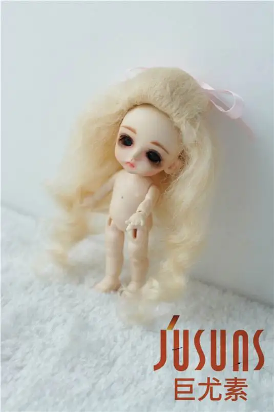 JD327 милые курчавый bjd кукла парики 3-4 дюймов крошечные dolll Симпатичные Вьющиеся мохер bjd куклы аксессуары