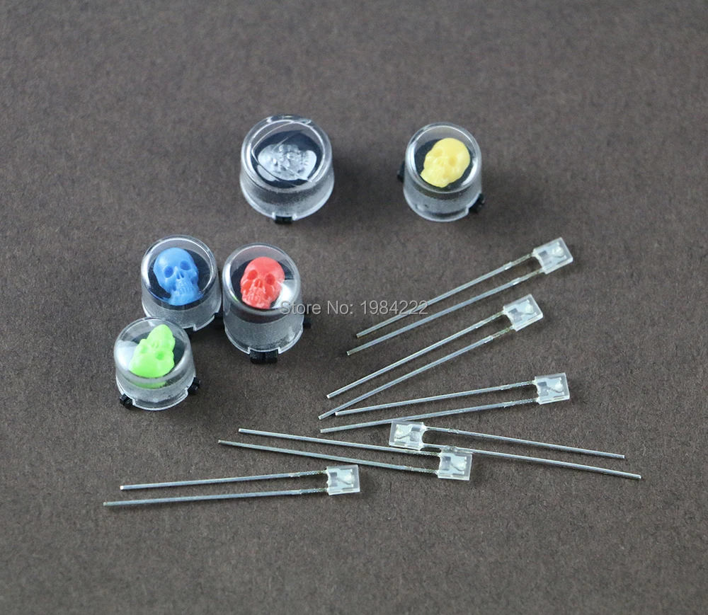 

New arrival Replacement Parts Skull Style XBI ABXY LED Light Buttons for Xbox one Xboxone (5pcs+5) Fashionable Cool